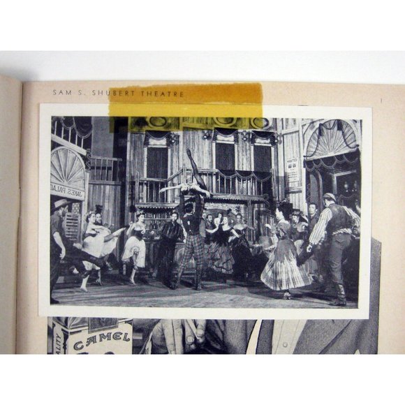 Paint Your Wagon Playbill February 1952 San Juan James Barton Postcard Ticket - Picture 3 of 11